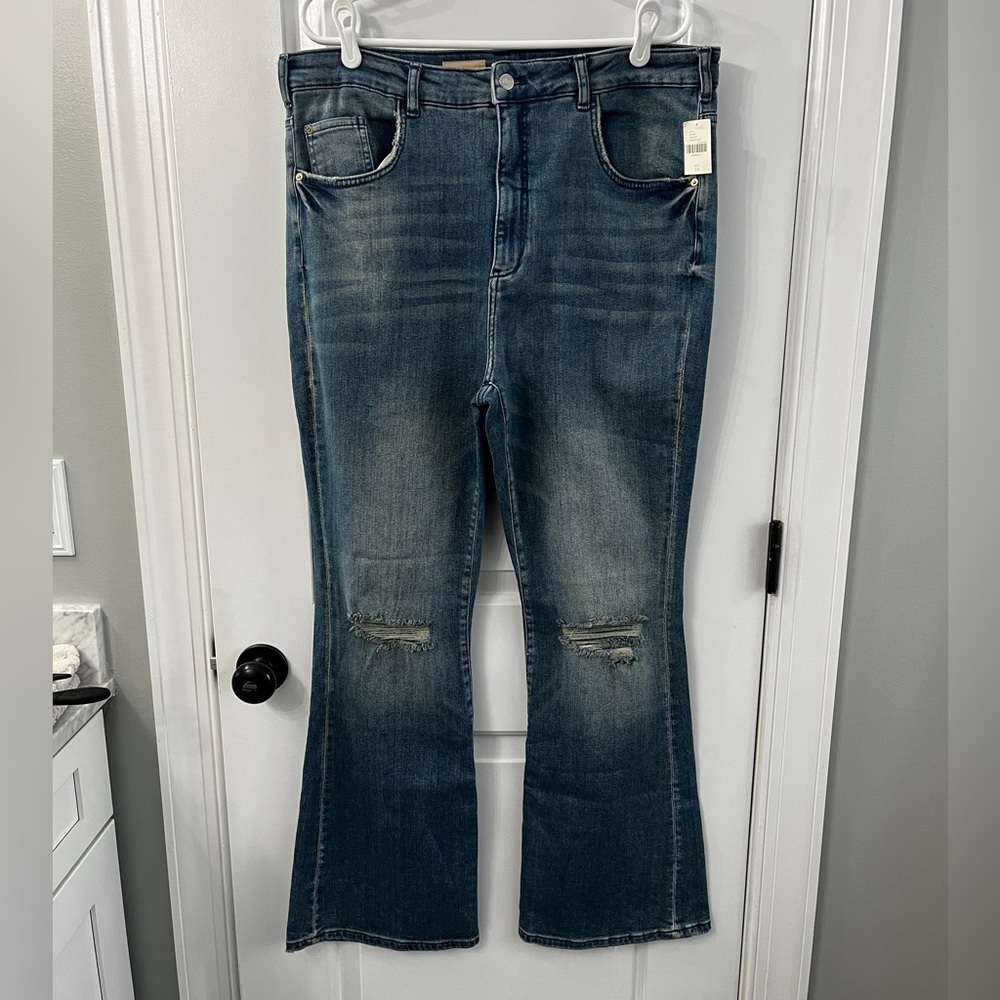 Pilcro High Rise Flair Jeans from Anthropologie